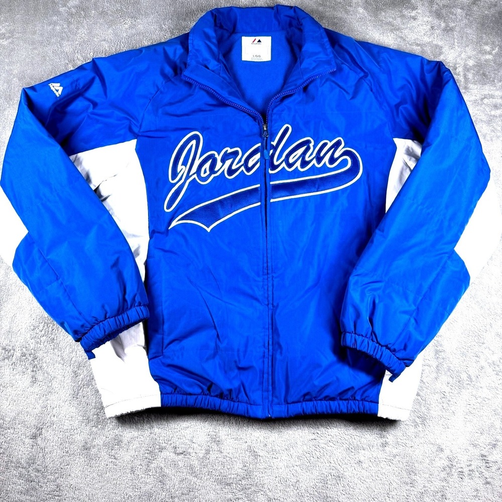 Majestic Baseball Dugout Jacket Men's L Full Zip Fleece Lined‎
